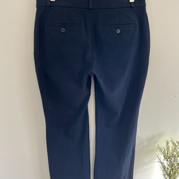 Banana Republic Navy Blue Women's Logan Trouser Pants Size 4S - Picture 4 of 5